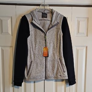 Women's Heather Gray and Black Vest